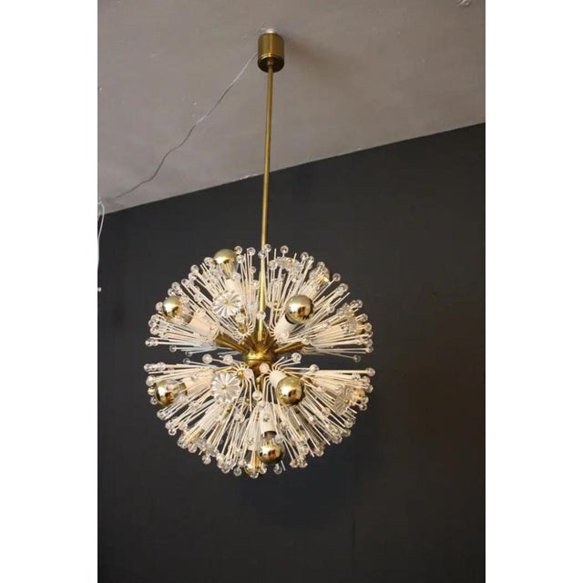 Sputnik Snowball Dandelion Chandelier Emil Stejnar for Nikoll, 1950s For Sale - Image 11 of 14
