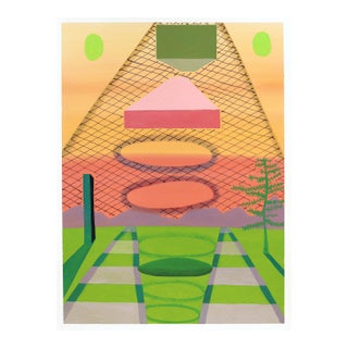 Untitled (Ppr492) - Colorful Surrealist Abstract Mixed Media Original Artwork by Max Manning For Sale