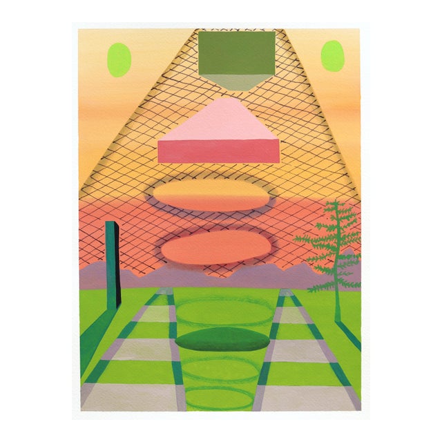 Untitled (Ppr492) - Colorful Surrealist Abstract Mixed Media Original Artwork by Max Manning For Sale