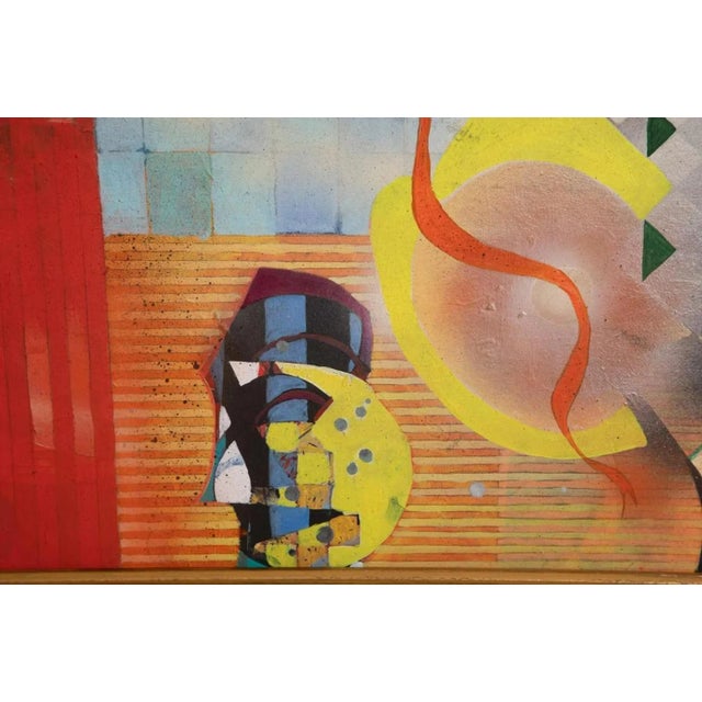 Paint Sallie Whistler Marcucci Abstract Painting Titled "Subconscious" For Sale - Image 7 of 13