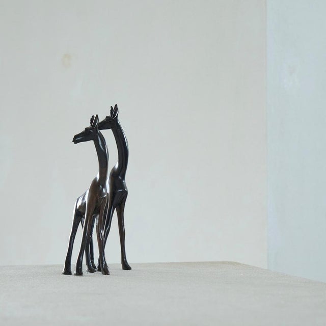 Giraffes in Coromandel Wood, 1930s, Set of 2 For Sale - Image 4 of 10