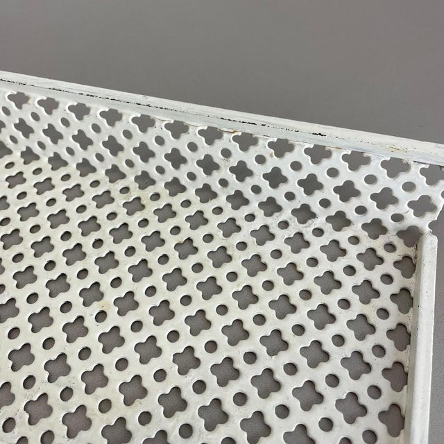 Metal Modernist French Metal Rigituelle Tray from Mathieu Matégot, 1950s For Sale - Image 7 of 18