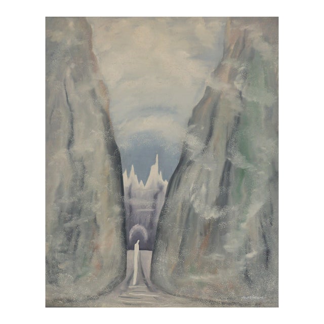 Mauna 'Uhane - Mid Century Modern Surrealist Hawaiian Visionary Art by Marguerite Blasingame For Sale