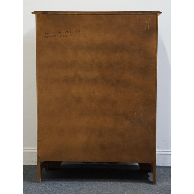 Brown Late 20th Century Ethan Allen Country Manor Collection Country French 34" Chest of Drawers Baguette Finish For Sale - Image 8 of 11