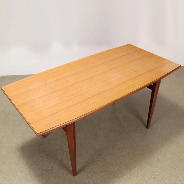 Vintage Beech and Formica Table For Sale - Image 3 of 6