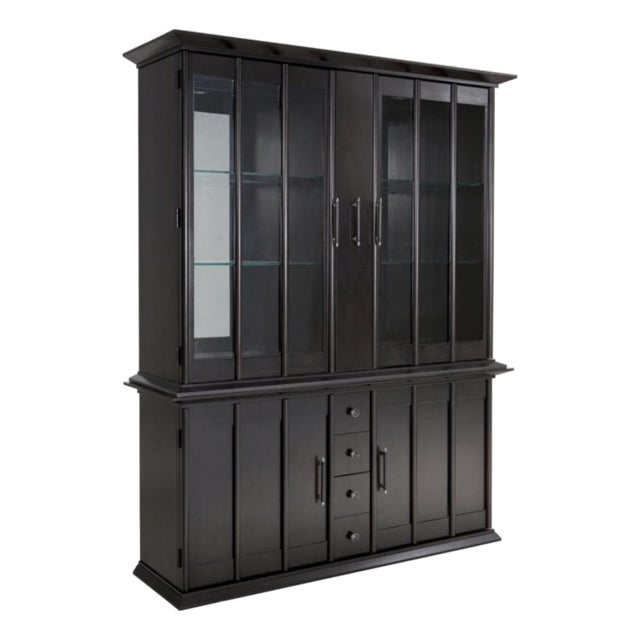Broyhill Perspectives Collection China Cabinet- Graphite Finish, Attributed For Sale