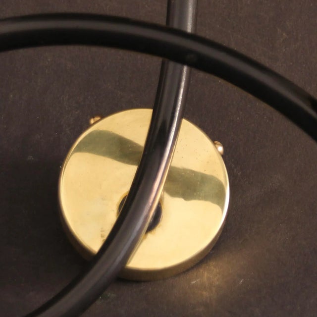 Sconce with Brass and Glass Shades from Lunel, France, 1960s For Sale - Image 6 of 8