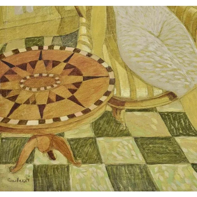 Oil on canvas realized by Alberto Gallerati (b. 1945) in 1970s. Hand signed. Very good condition. This piece is attributed...