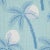 Contemporary Sample - Schumacher Clarabella Palm Indoor/Outdoor Fabric in Pool For Sale - Image 3 of 5
