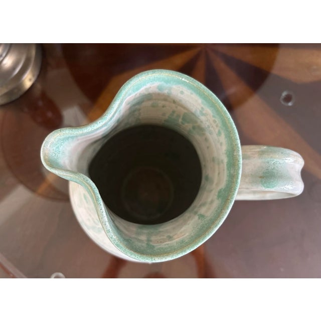 Ceramic 1990s Pitcher Teaque’s Frogtown Pottery of North Carolina, Signed For Sale - Image 7 of 12