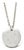 Mid 20th Century Tiffany & Co Etoile Diamonds 18k White Gold Disc Pendant 24" Long For Sale