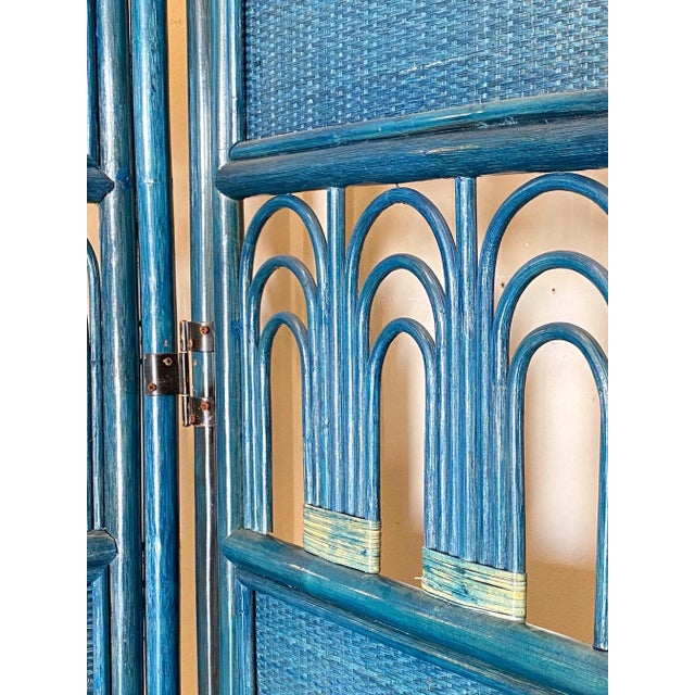 80s bamboo Screen 80s blue, 3 doors \.\. there are 6