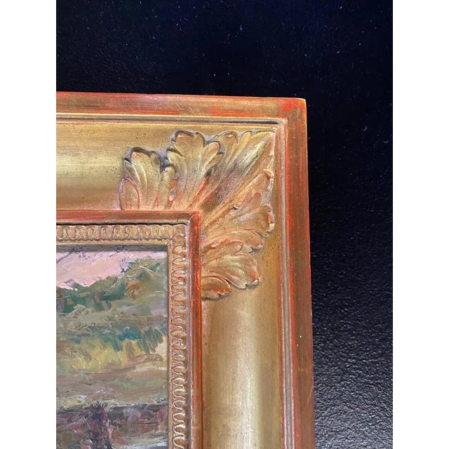 1950s Harry Urban, Geneva Countryside, Oil on Wood, 1950s For Sale - Image 5 of 9