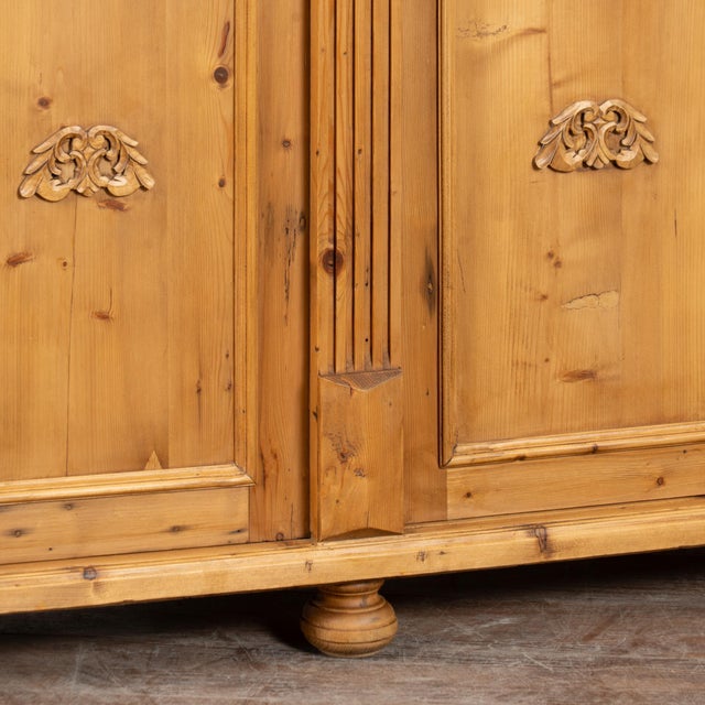 Wood Long 20th Century Danish Pine Sideboard Buffet Console For Sale - Image 7 of 14
