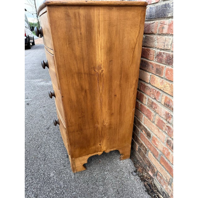 Late 19th Century 19th Century English Bowfront Chest For Sale - Image 5 of 12