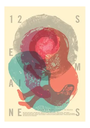 2016 Contemporary Movie Poster - 12 Semaines, Film by Marc-Andre Girard