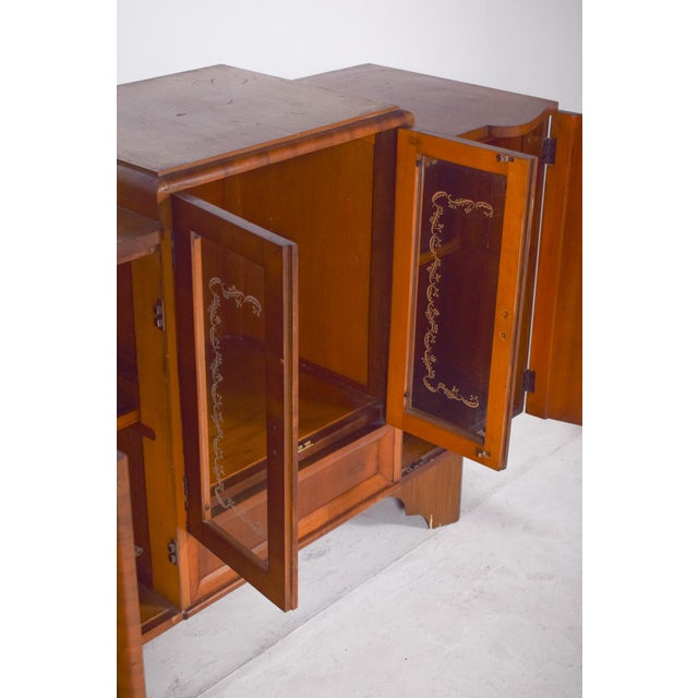 European Art Deco Sideboard with Bar, 1920s For Sale - Image 12 of 16