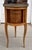 Wood Antique French Marble Top Satinwood Inlaid Side Table For Sale - Image 7 of 7