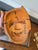 Vintage Korean Hand-Carved Wooden Hahoe Mask Bune Young Woman, Signed For Sale - Image 4 of 4