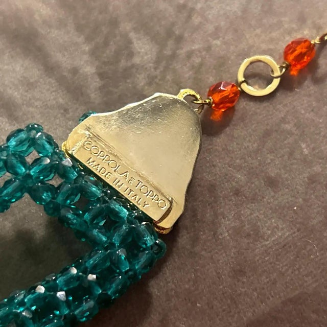Early 21st Century 21st Century Coppola E Toppo Modern Colorful Beaded Link Necklace For Sale - Image 5 of 12
