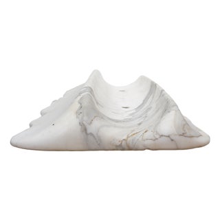 Roland Berger, Resting Wave, White Marble For Sale