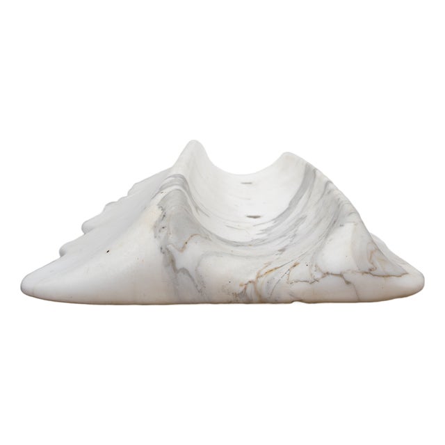Roland Berger, Resting Wave, White Marble For Sale
