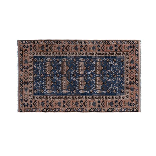 1960s Handknotted Turkish Oushak Rug 4'7'' X 8'1'' 56" x 97'' / 143 x 247 Cm Hand woven with high quality pure wool...