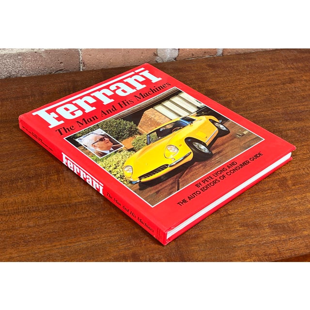 Illustration Vintage Ferrari Sports Car Coffee Table Book For Sale - Image 3 of 7