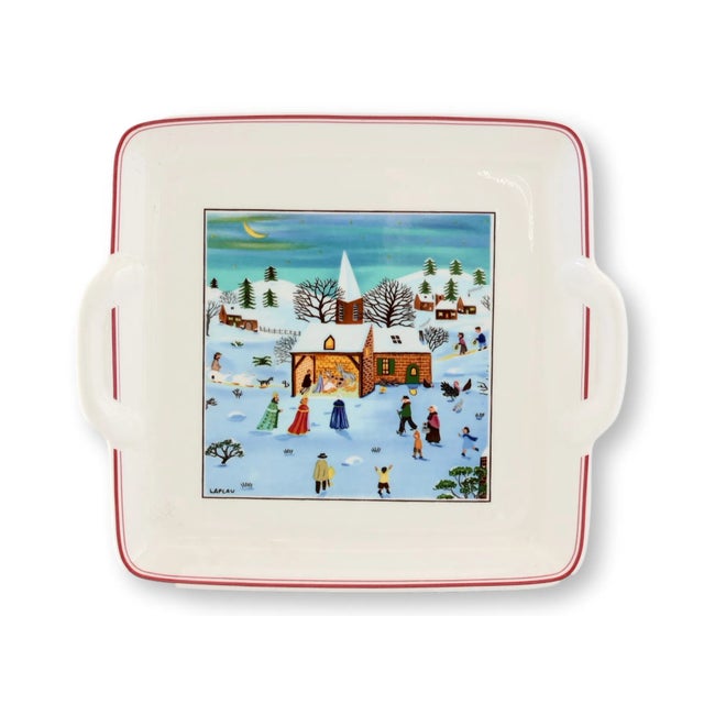 Villeroy & Boch Naif Christmas プレート　６枚 Villeroy & Boch Naif Christmas Pickle Dish - Macy's