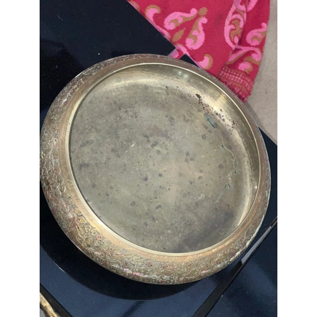 Vintage 1970s Brass Bowl For Sale - Image 4 of 6
