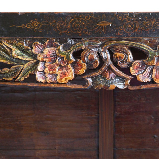 Vintage Black Lacquered Display Cabinet For Sale - Image 6 of 8