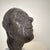 Gray Mid Century Painted Plaster Bust of a Man on a Marble Base, 1976 For Sale - Image 8 of 16