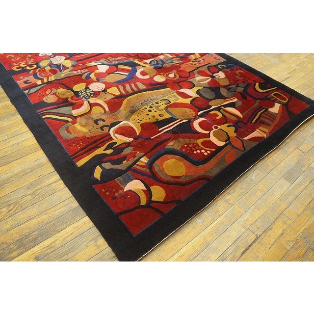 Chinese Antique Chinese Silk Rug 5' 6" x 7' 9" For Sale - Image 3 of 6