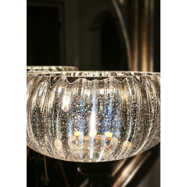 Italian Table Lamp in Hand-Blown Gold-Fleck Glass from Gallo, Tuscany, 2000s For Sale - Image 3 of 11