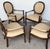Set of 4 Baker Milling Road Neoclassical Mahogany & Parchment Leather Armchairs For Sale - Image 14 of 17