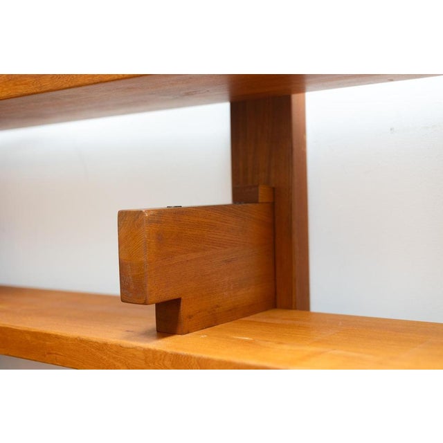 Shelf in Elm by Pierre Chapo, 1980s For Sale - Image 3 of 6