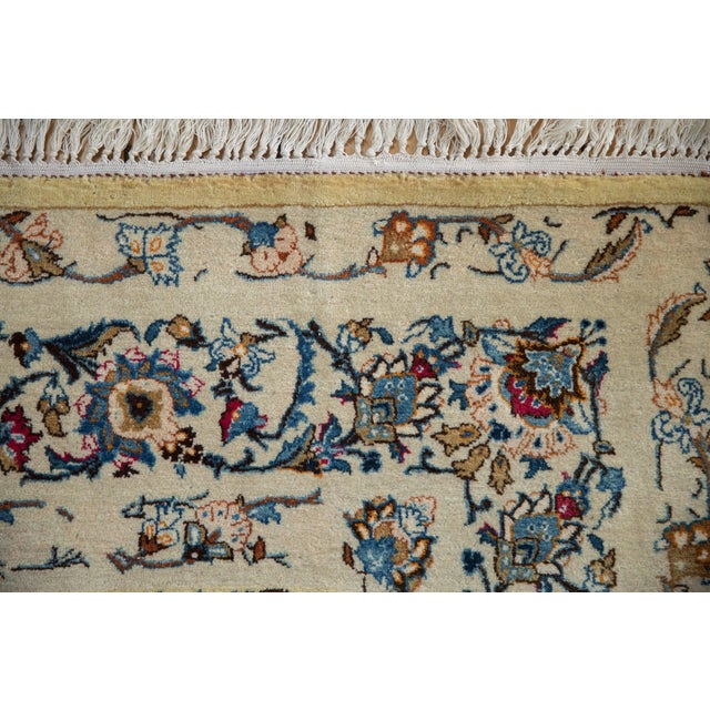 Vintage Kashan Carpet - 7'5" x 10'3" For Sale In New York - Image 6 of 11