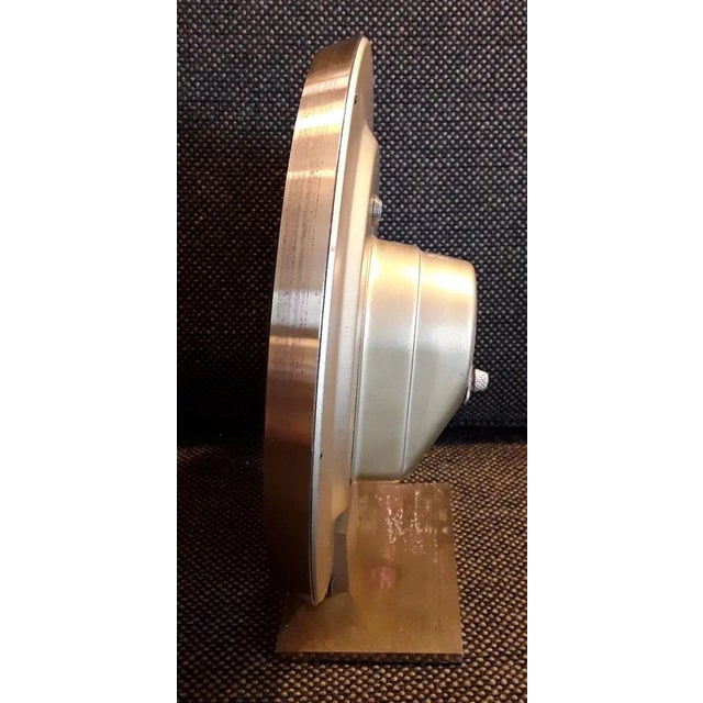 Vintage German Brass Table Clock, 1960s For Sale - Image 4 of 5