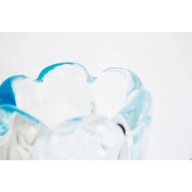 Orrefors Vintage Waterfall Vase by Edvin Öhrström for Orrefors, Sweden, 1940s For Sale - Image 4 of 7