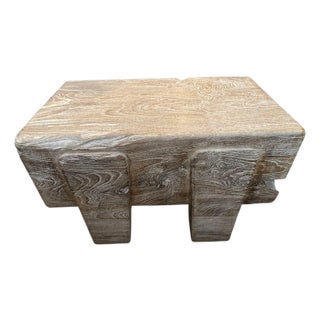 Andrianna Shamaris Minimalist Small Coffee Table, Side Table or Bench For Sale