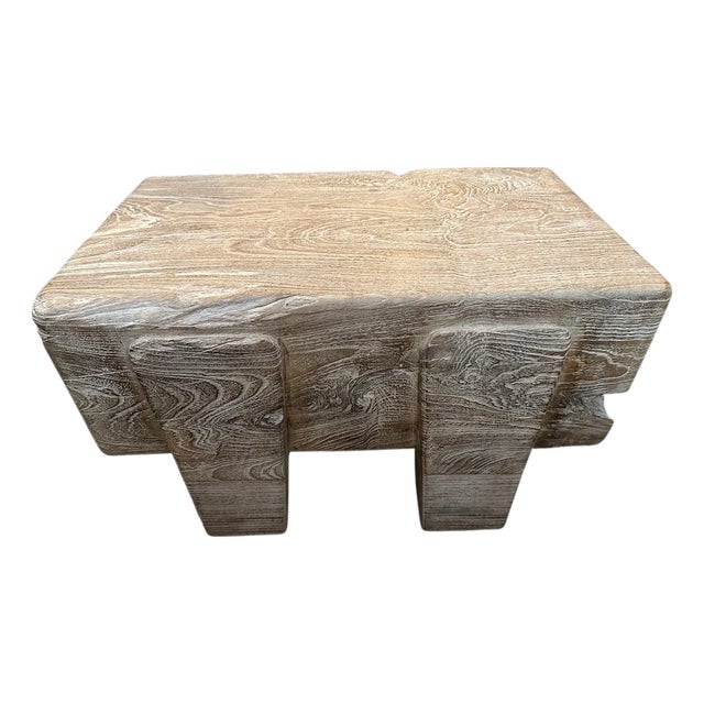 Andrianna Shamaris Minimalist Small Coffee Table, Side Table or Bench For Sale