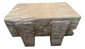 Andrianna Shamaris Minimalist Small Coffee Table, Side Table or Bench