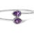 Indulge in the exquisite beauty of this .925 Sterling Silver Bangle Bracelet. Adorned with a dazzling 8 x 5.5mm Pear Shape...