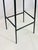Set of Three Woven Water Hyacinth and Black Metal Frame Barstools For Sale - Image 11 of 12