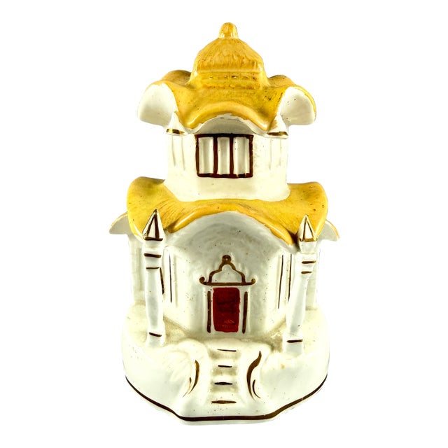 Staffordshire Thatched Roof Cottage Pastille Burner For Sale