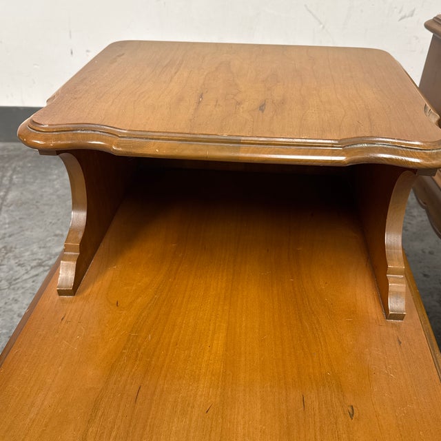 1970s Bassett Furniture Nightstands From Redlick-Newman Building, Pair For Sale - Image 12 of 12