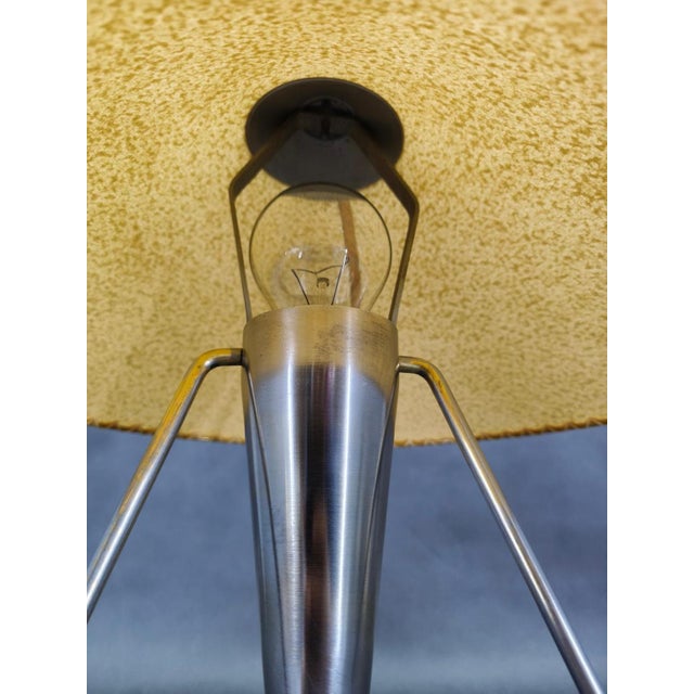 Metal Vintage Table Lamp in Chrome with Paper Shade by Helena Frantová, 1960s For Sale - Image 7 of 14