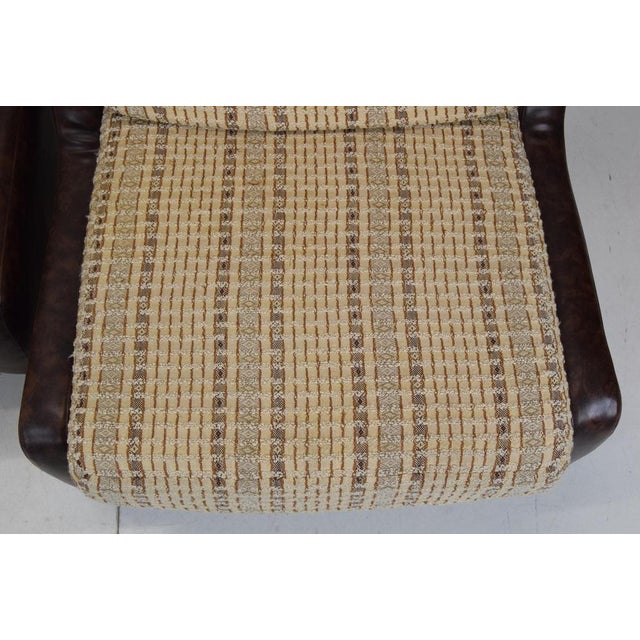 Mid-Century Leatherette Armchairs on Wheels, 1970s, Set of 2 For Sale - Image 6 of 17