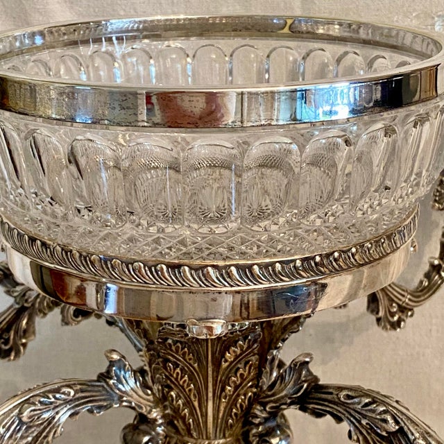 Early 1900's Antique Regency Style Epergne For Sale - Image 4 of 12