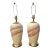1980s Postmodern Ceramic Pastel Drip Glaze Table Lamps - A Pair For Sale